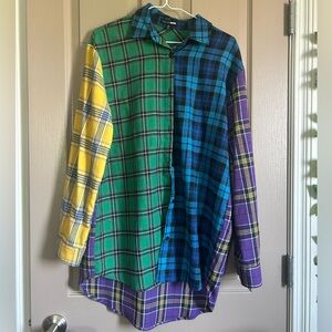 FashionNova “Everyday We Plaid” Shirt